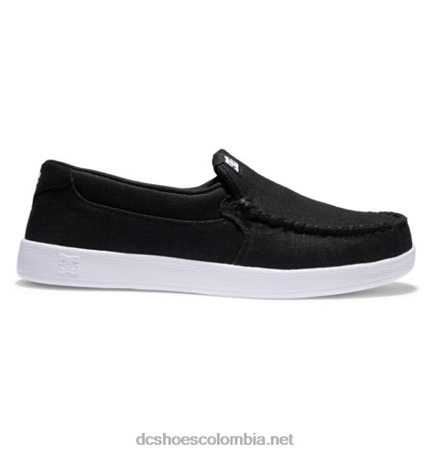 zapatos sin cordones de villano para hombre enjuague negro DC Shoes X4RB0256