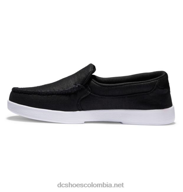 zapatos sin cordones de villano para hombre enjuague negro DC Shoes X4RB0256