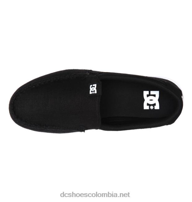 zapatos sin cordones de villano para hombre enjuague negro DC Shoes X4RB0256