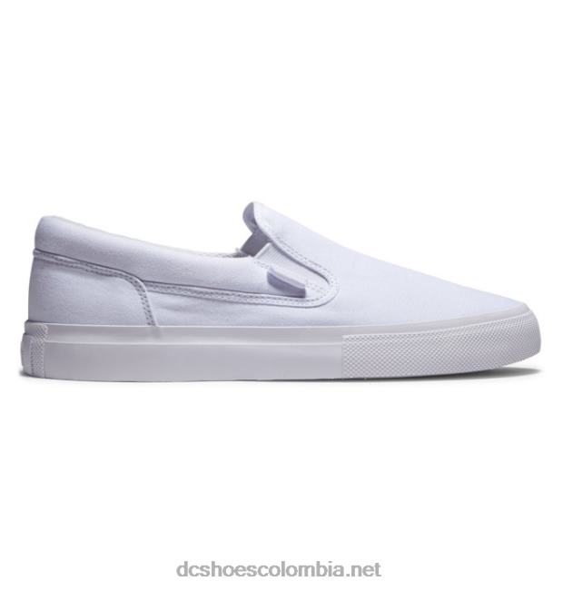 zapatos sin cordones manuales para hombres blanco DC Shoes X4RB0349