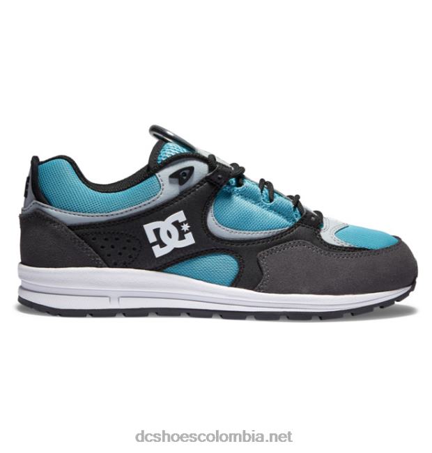 zapatillas de skate kalis lite para hombre negro/gris/azul DC Shoes X4RB0175