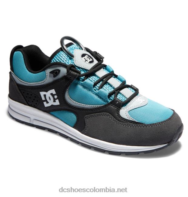 zapatillas de skate kalis lite para hombre negro/gris/azul DC Shoes X4RB0175