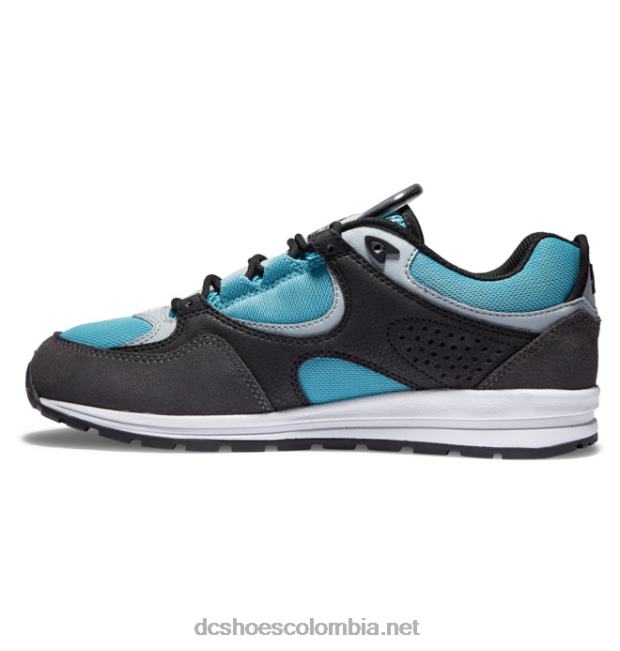 zapatillas de skate kalis lite para hombre negro/gris/azul DC Shoes X4RB0175