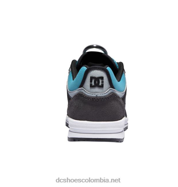 zapatillas de skate kalis lite para hombre negro/gris/azul DC Shoes X4RB0175