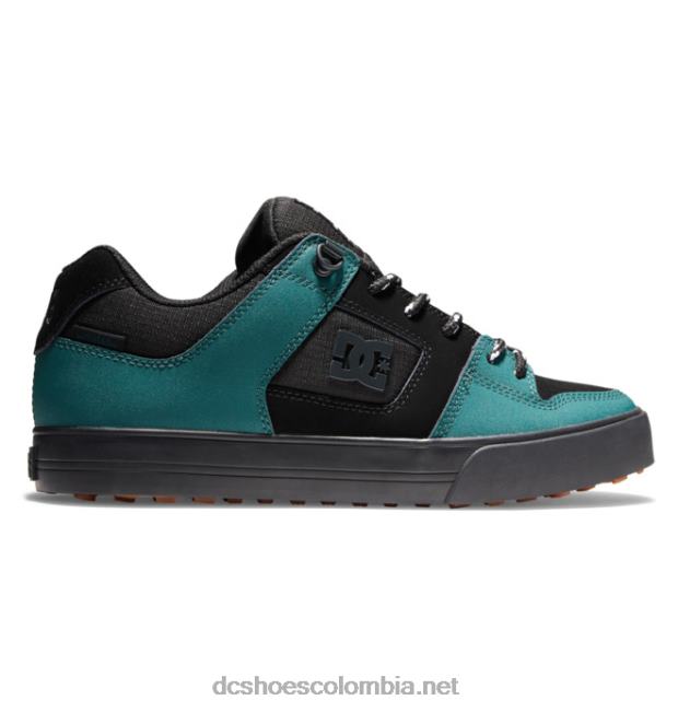 zapatillas de skate para hombre pure winterized verde negro DC Shoes X4RB0289