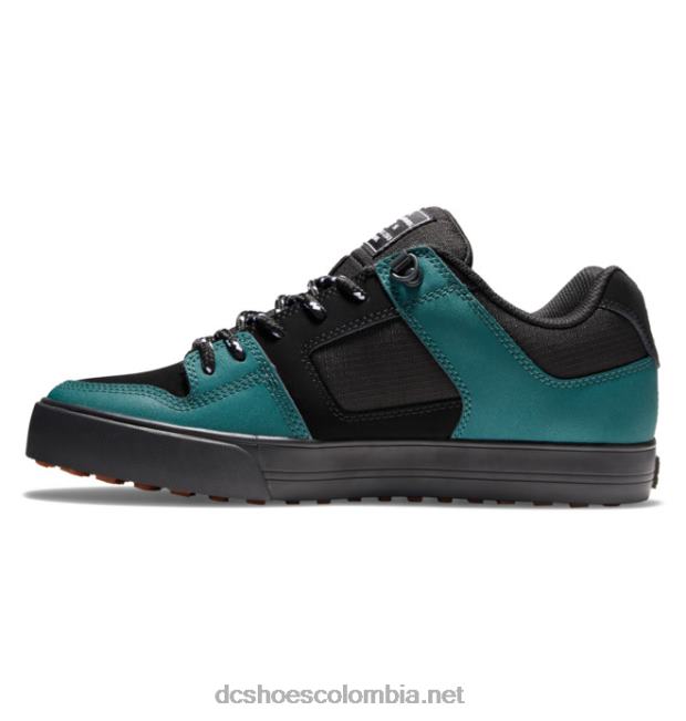 zapatillas de skate para hombre pure winterized verde negro DC Shoes X4RB0289