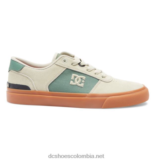 zapatillas skate teknic hombre bronceado/verde DC Shoes X4RB028