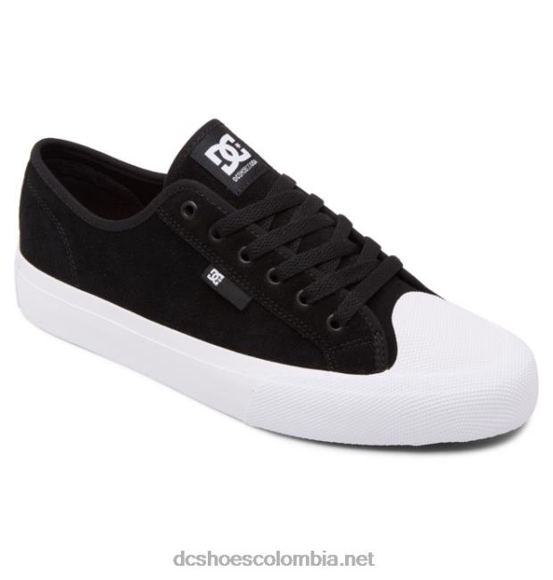 zapatos de skate de ante manual rt s para hombre blanco negro DC Shoes X4RB0190