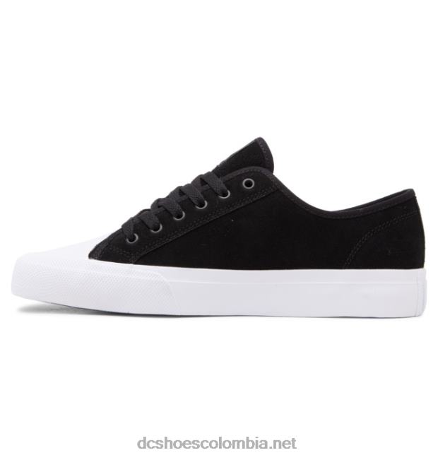 zapatos de skate de ante manual rt s para hombre blanco negro DC Shoes X4RB0190