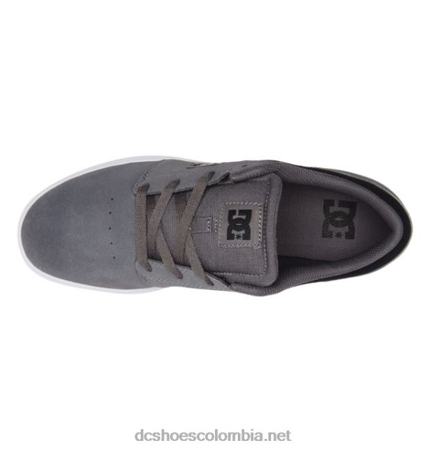 crisis 2 - zapatos para hombres gris oscuro/negro DC Shoes X4RB0148
