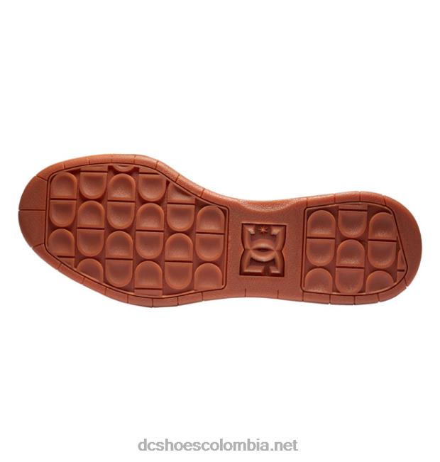 zapatos centrales de hombre blanco/negro/goma DC Shoes X4RB0197