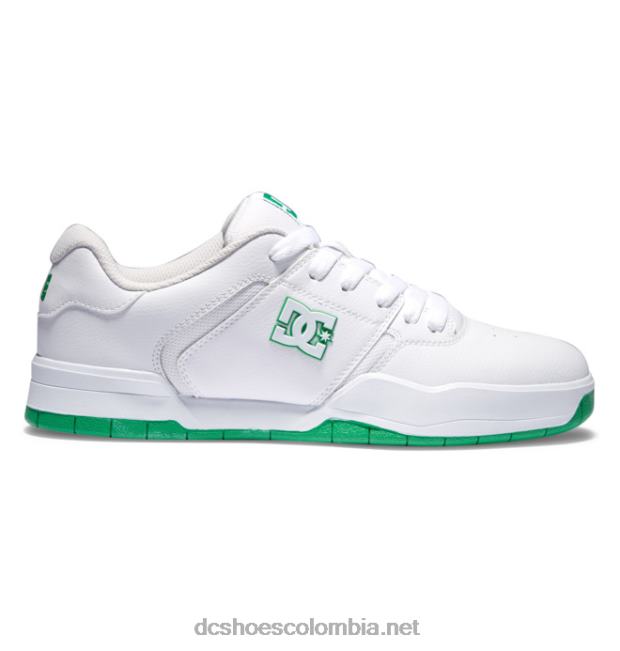 zapatos centrales de hombre blanco verde DC Shoes X4RB0216
