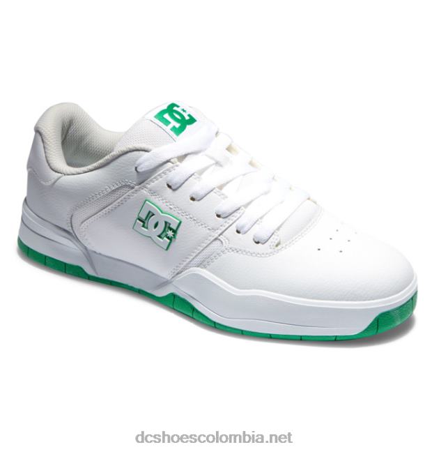 zapatos centrales de hombre blanco verde DC Shoes X4RB0216