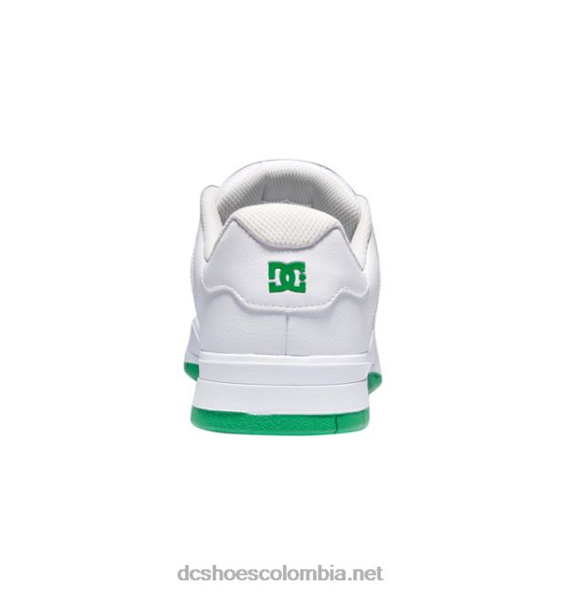 zapatos centrales de hombre blanco verde DC Shoes X4RB0216