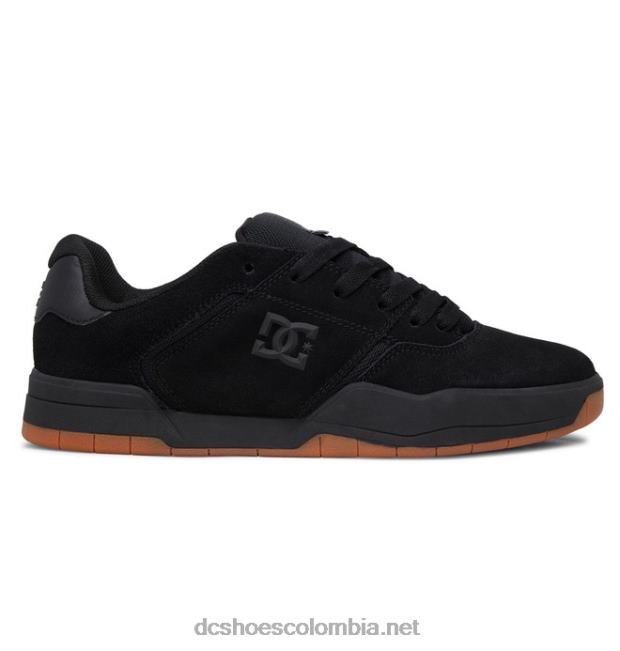 zapatos centrales de hombre negro/goma DC Shoes X4RB0147