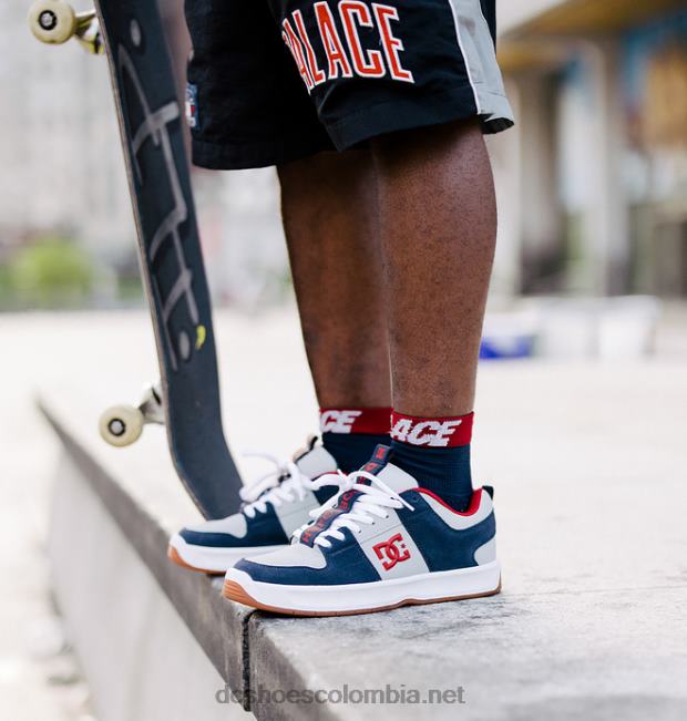 zapatos de hombre lynx zero skate jahmir marrón azul marino/gris DC Shoes X4RB0355