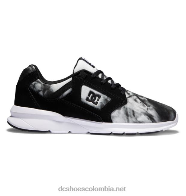 zapatos ligeros skyline para hombre desvanecimiento blanco/negro DC Shoes X4RB022