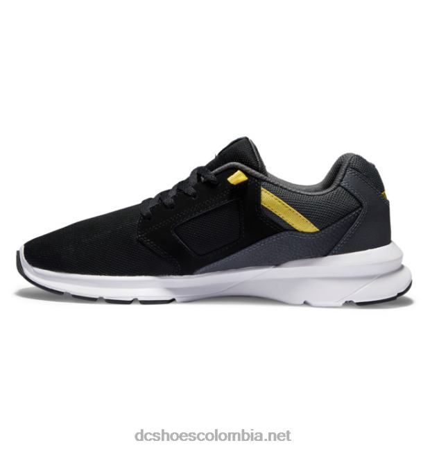 zapatos ligeros skyline para hombre negro/gris/amarillo DC Shoes X4RB023