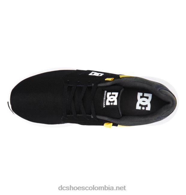 zapatos ligeros skyline para hombre negro/gris/amarillo DC Shoes X4RB023
