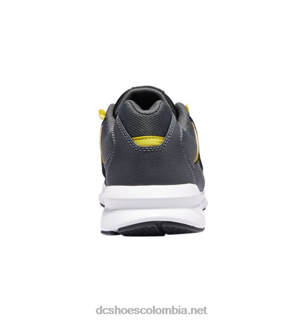 zapatos ligeros skyline para hombre negro/gris/amarillo DC Shoes X4RB023