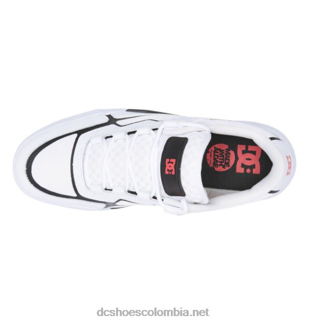 zapatos métricos de hombre blanco negro DC Shoes X4RB0329