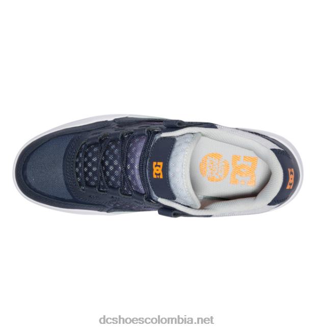 zapatos métricos de hombre dc azul marino/naranja DC Shoes X4RB0346