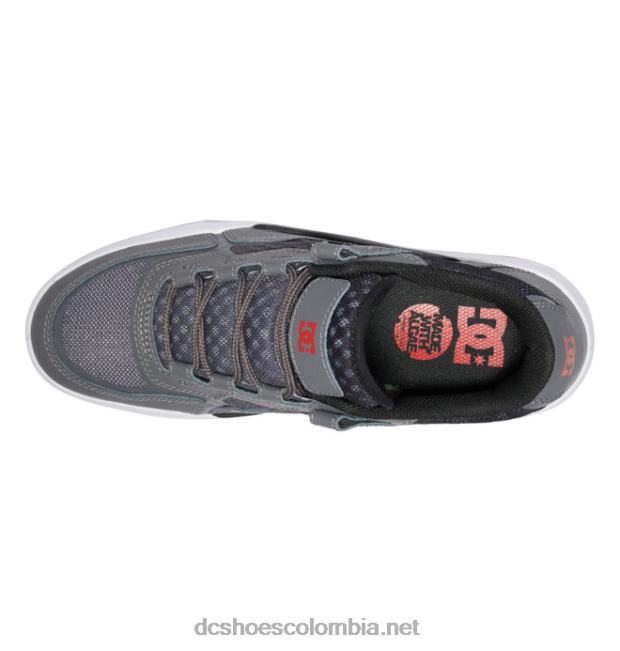 zapatos métricos de hombre gris/negro/rojo DC Shoes X4RB0351
