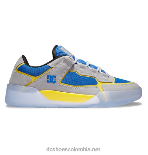 zapatos métricos hongo x dc para hombre gris/azul/amarillo DC Shoes X4RB0348