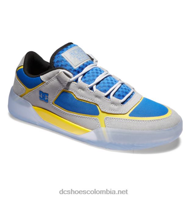 zapatos métricos hongo x dc para hombre gris/azul/amarillo DC Shoes X4RB0348