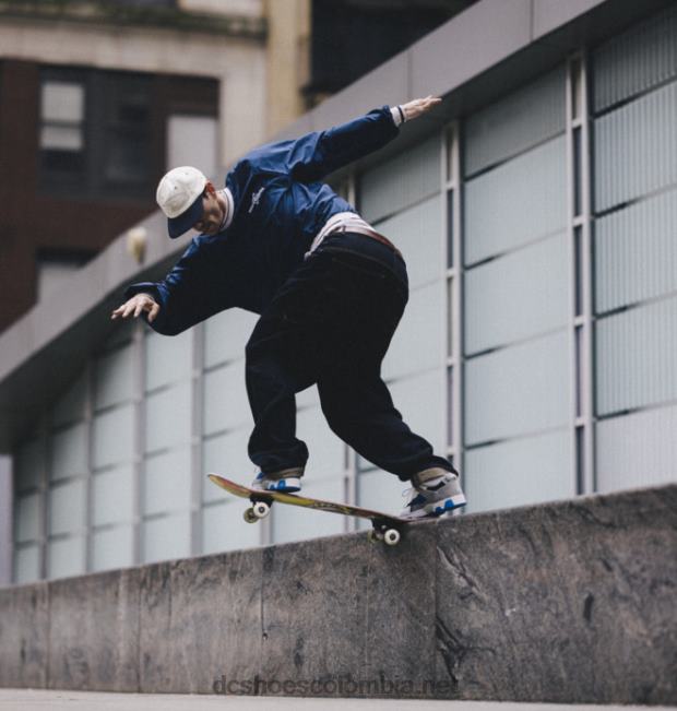 zapatos métricos shanahan para hombre gris/blanco/azul DC Shoes X4RB016