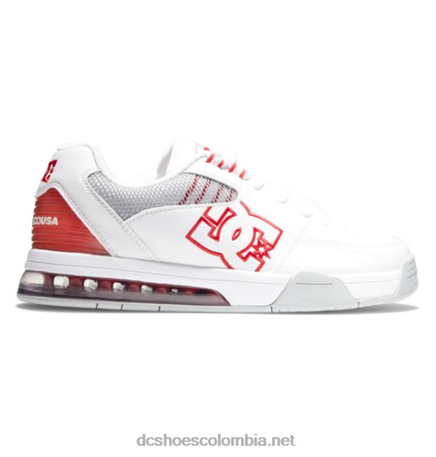 zapatos polivalentes hombre blanco/gris/rojo DC Shoes X4RB0383