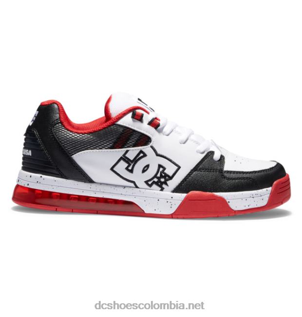 zapatos polivalentes hombre blanco/negro/rojo atlético DC Shoes X4RB0142