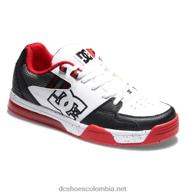 zapatos polivalentes hombre blanco/negro/rojo atlético DC Shoes X4RB0142