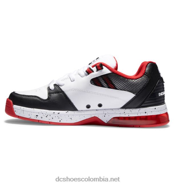 zapatos polivalentes hombre blanco/negro/rojo atlético DC Shoes X4RB0142