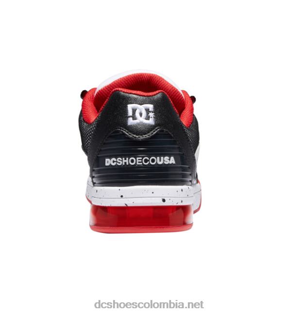 zapatos polivalentes hombre blanco/negro/rojo atlético DC Shoes X4RB0142