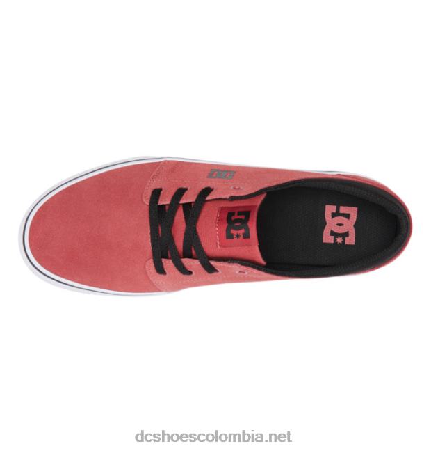 zapatos trase de ante hombre color rojo oscuro DC Shoes X4RB0226