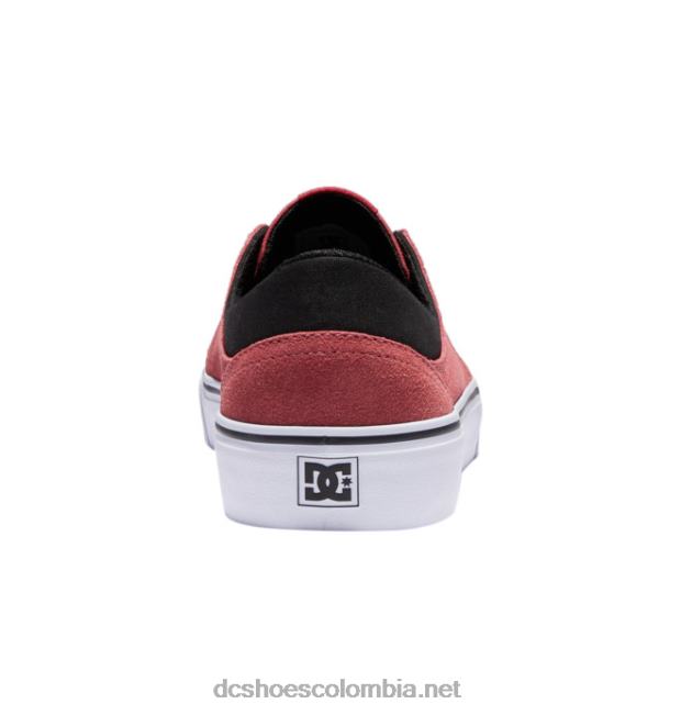 zapatos trase de ante hombre color rojo oscuro DC Shoes X4RB0226