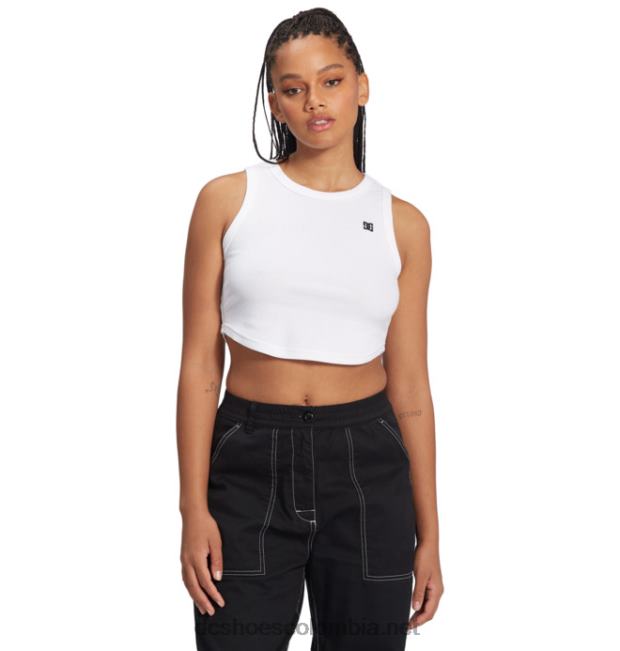 camiseta corta sin mangas de novio para mujer blanco DC Shoes X4RB0462