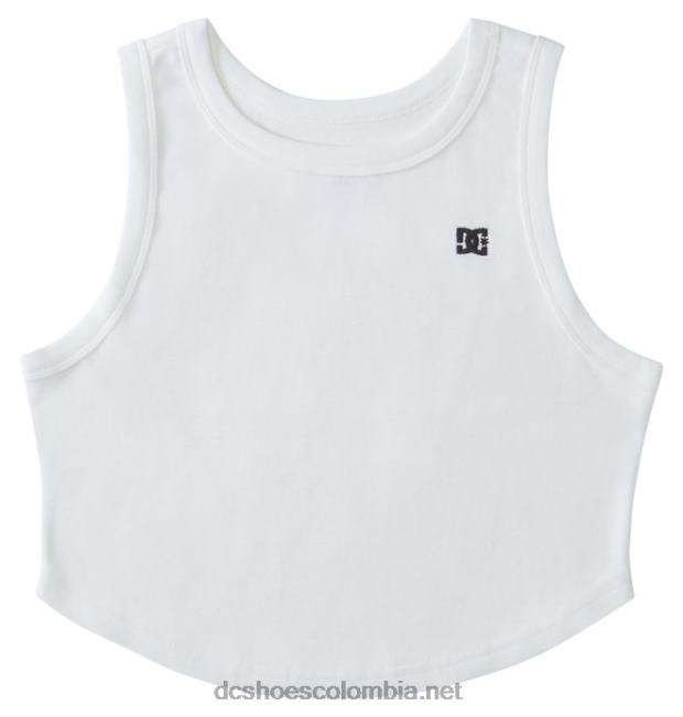camiseta corta sin mangas de novio para mujer blanco DC Shoes X4RB0462