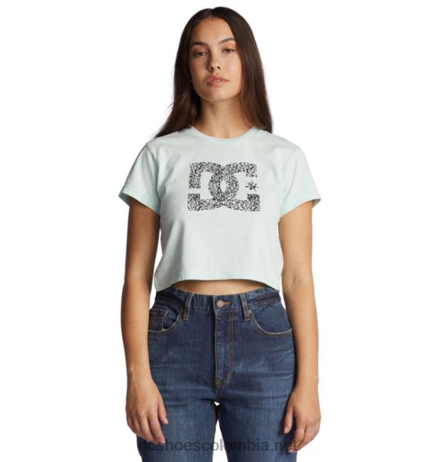 camiseta recortada para bebé con relleno de estrella de dc para mujer Lavado ácido con agua helada DC Shoes X4RB0486