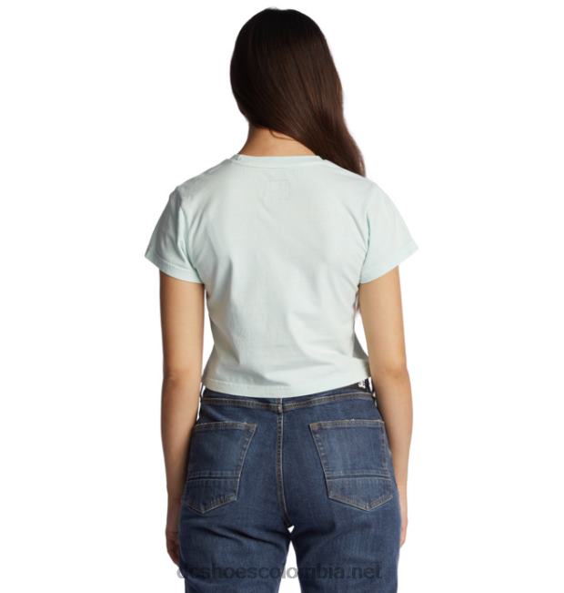 camiseta recortada para bebé con relleno de estrella de dc para mujer Lavado ácido con agua helada DC Shoes X4RB0486