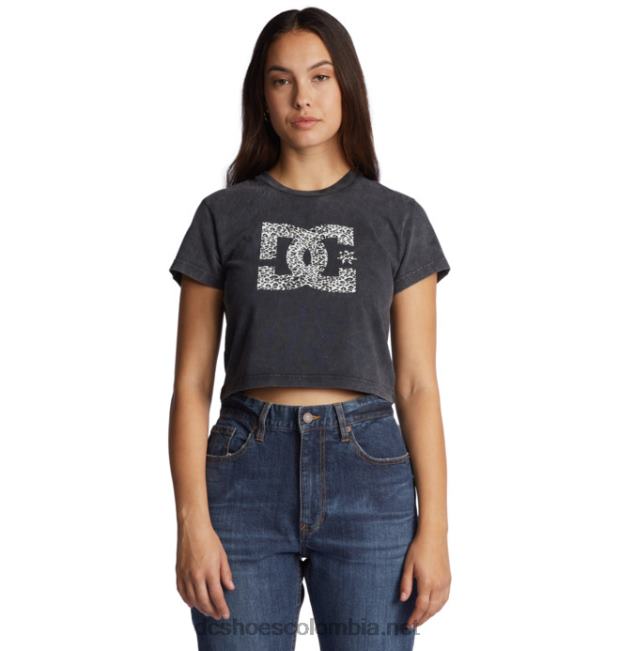 camiseta recortada para bebé con relleno de estrella de dc para mujer ácido negro DC Shoes X4RB0485