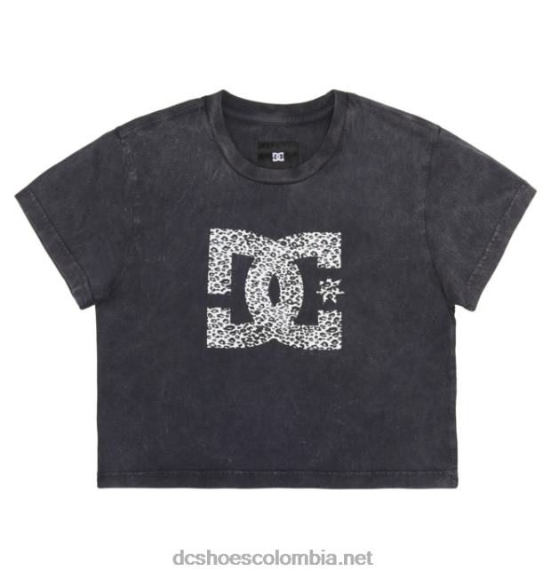 camiseta recortada para bebé con relleno de estrella de dc para mujer ácido negro DC Shoes X4RB0485