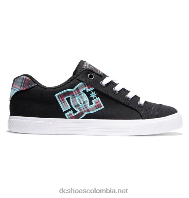 zapatos chelsea mujer negro/a cuadros/blanco DC Shoes X4RB0440