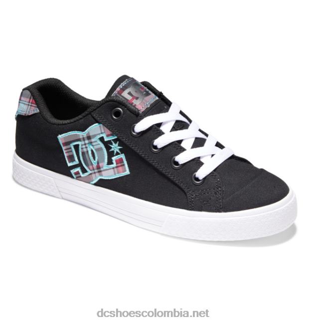 zapatos chelsea mujer negro/a cuadros/blanco DC Shoes X4RB0440