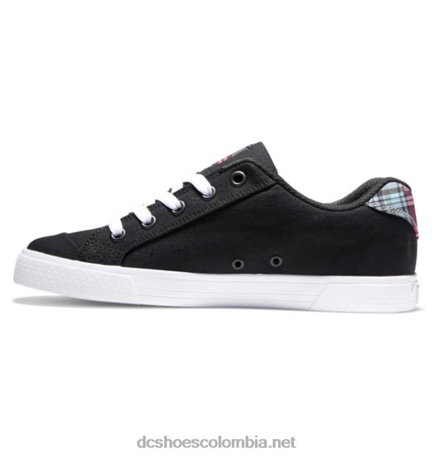 zapatos chelsea mujer negro/a cuadros/blanco DC Shoes X4RB0440