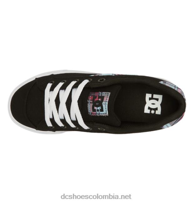 zapatos chelsea mujer negro/a cuadros/blanco DC Shoes X4RB0440