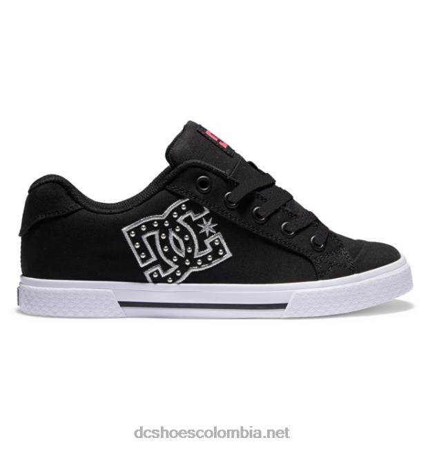 zapatos chelsea mujer negro/cebra DC Shoes X4RB0458