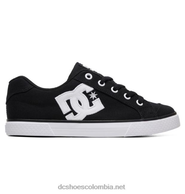 zapatos de lona chelsea de mujer blanco negro DC Shoes X4RB0454