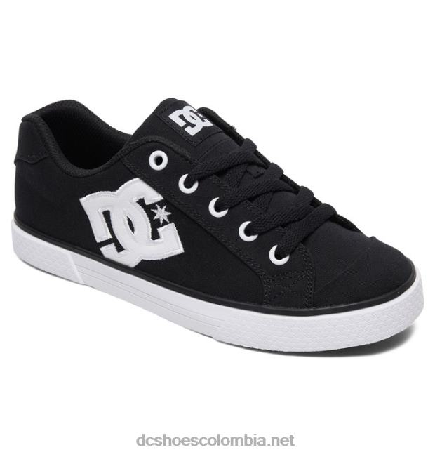 zapatos de lona chelsea de mujer blanco negro DC Shoes X4RB0454